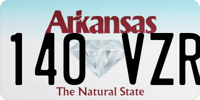 AR license plate 140VZR