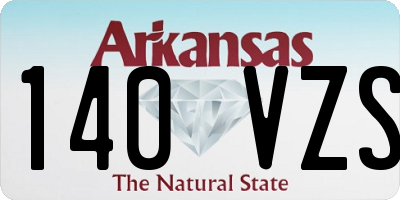 AR license plate 140VZS