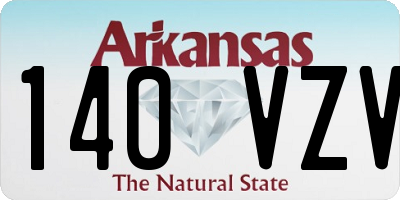 AR license plate 140VZV