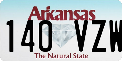 AR license plate 140VZW