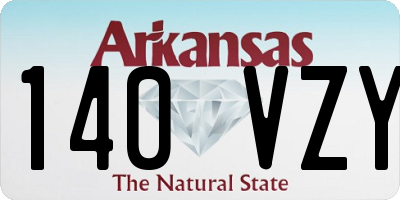 AR license plate 140VZY