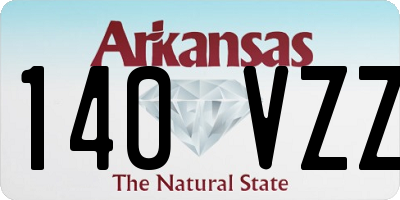 AR license plate 140VZZ