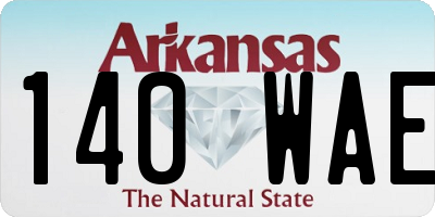 AR license plate 140WAE
