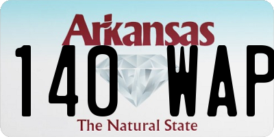 AR license plate 140WAP