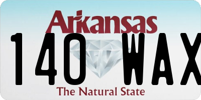 AR license plate 140WAX