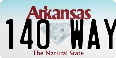 AR license plate 140WAY