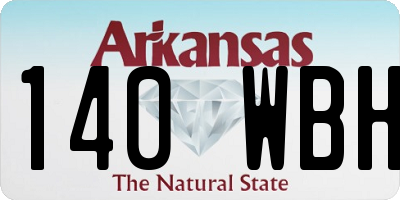 AR license plate 140WBH