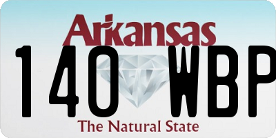 AR license plate 140WBP