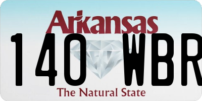 AR license plate 140WBR