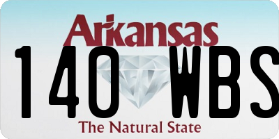 AR license plate 140WBS