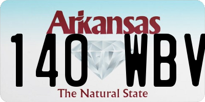 AR license plate 140WBV