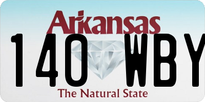 AR license plate 140WBY