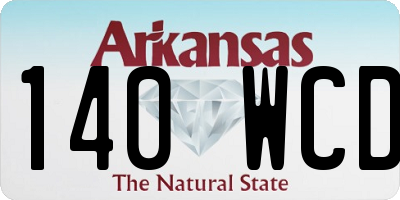 AR license plate 140WCD