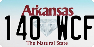 AR license plate 140WCF