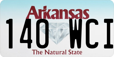 AR license plate 140WCI