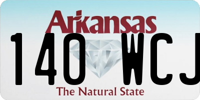 AR license plate 140WCJ