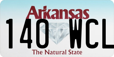 AR license plate 140WCL