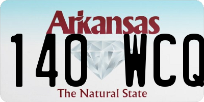 AR license plate 140WCQ