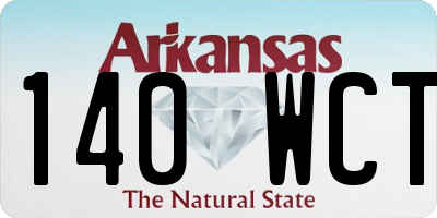 AR license plate 140WCT
