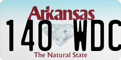 AR license plate 140WDC