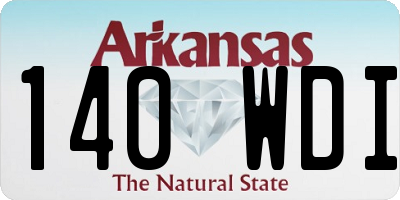 AR license plate 140WDI