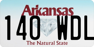 AR license plate 140WDL