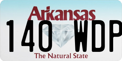 AR license plate 140WDP