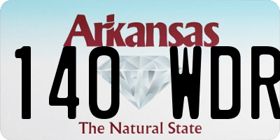 AR license plate 140WDR