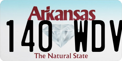 AR license plate 140WDV