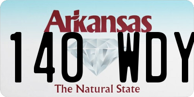 AR license plate 140WDY