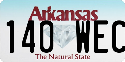 AR license plate 140WEC