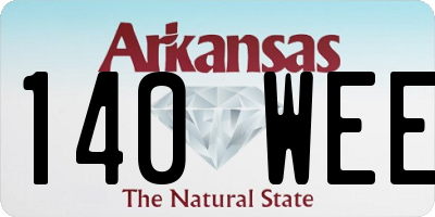 AR license plate 140WEE