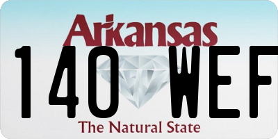 AR license plate 140WEF