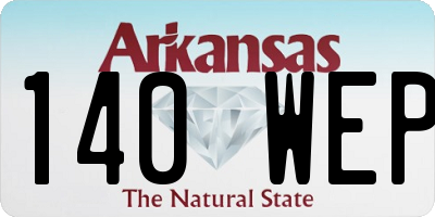 AR license plate 140WEP