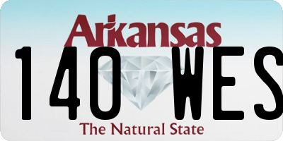 AR license plate 140WES