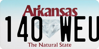 AR license plate 140WEU
