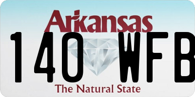 AR license plate 140WFB
