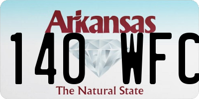 AR license plate 140WFC