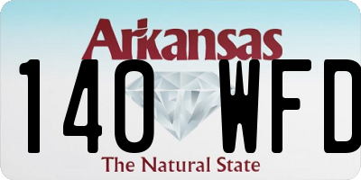 AR license plate 140WFD