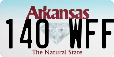 AR license plate 140WFF