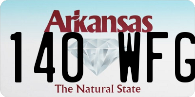 AR license plate 140WFG