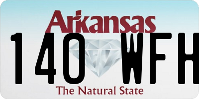 AR license plate 140WFH