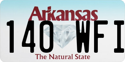 AR license plate 140WFI