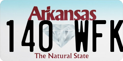 AR license plate 140WFK