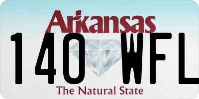 AR license plate 140WFL