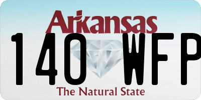 AR license plate 140WFP