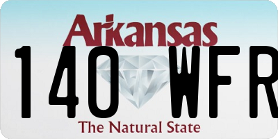 AR license plate 140WFR