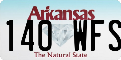 AR license plate 140WFS