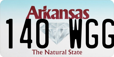 AR license plate 140WGG