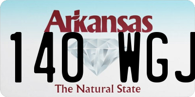 AR license plate 140WGJ